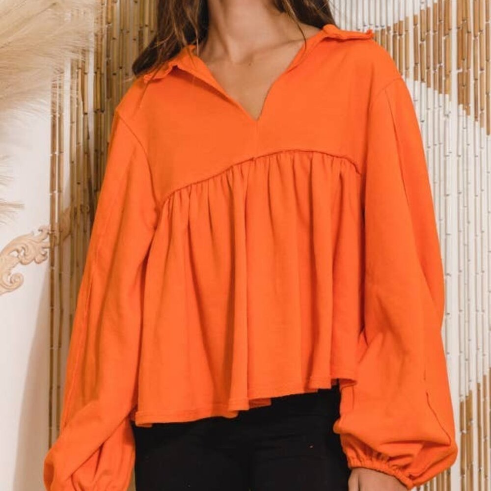 Bucketlist Sweatshirt Smock Top